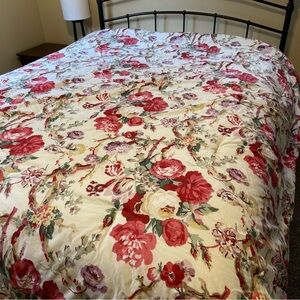Chaps (Ralph Lauren) “Sarah” Floral Queen Reversible Comforter discontinued rare